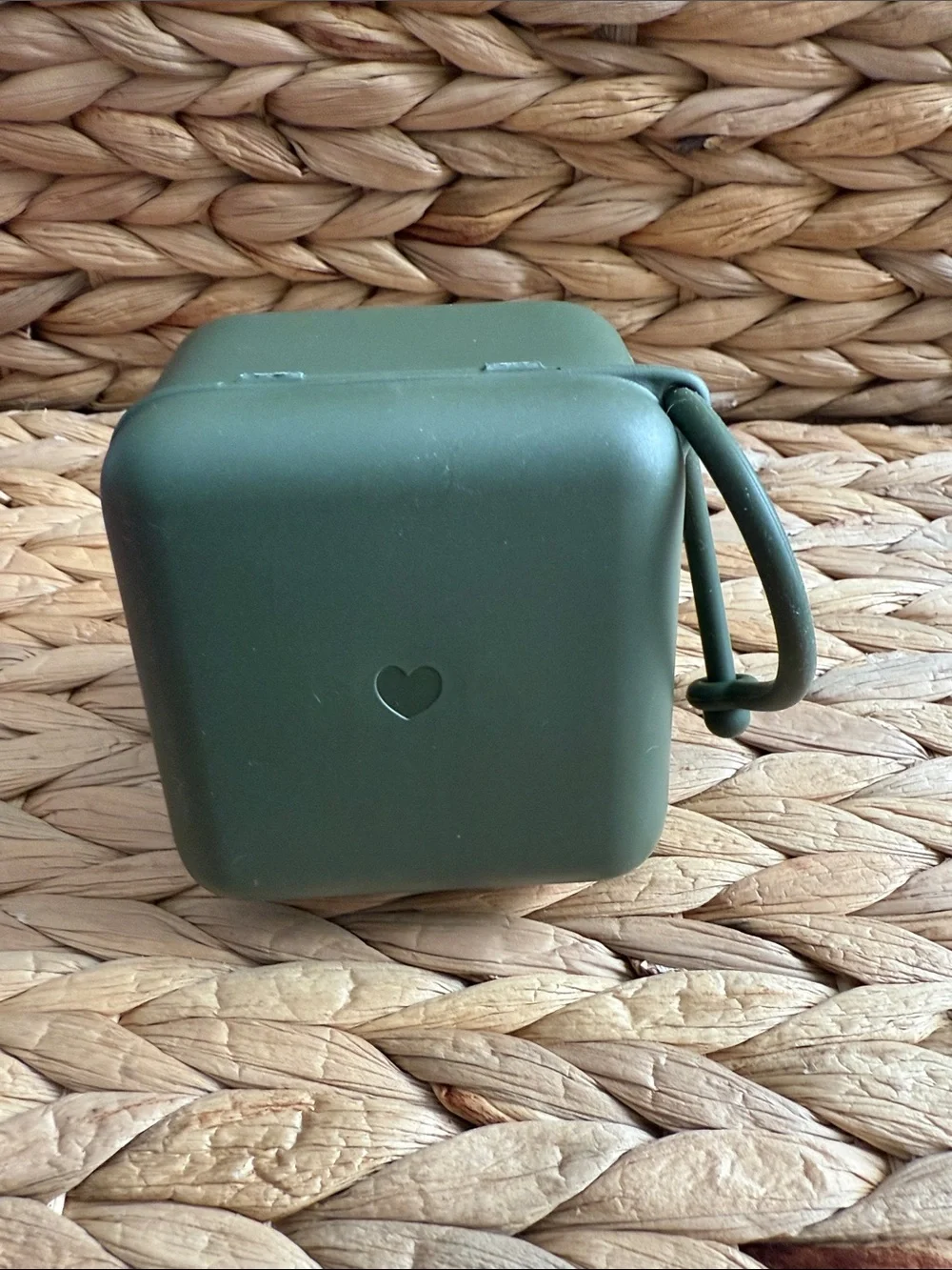 Bibs Silicone Pacifier Case in Olive Green